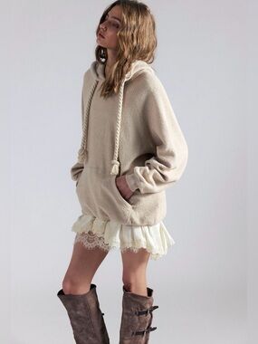 Free People Looped In Hoodie~ Tea